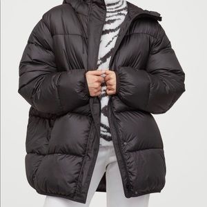 H&M padded hooded jacket